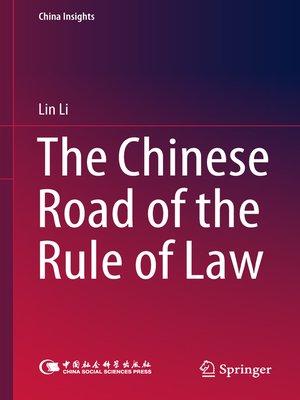 cover image of The Chinese Road of the Rule of Law